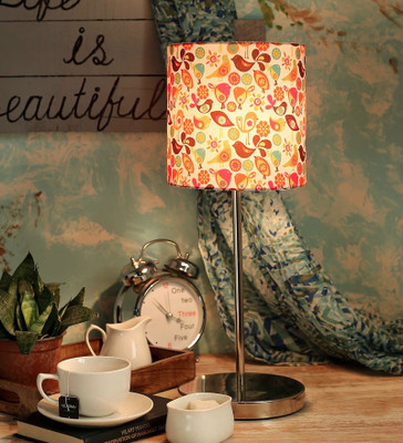 

green girgit Colorful Bird Table Lamp(51 cm, Multicolor)