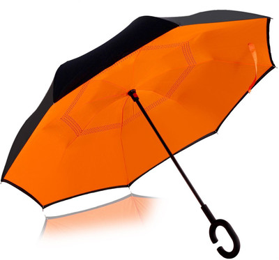

VISMIINTREND Inverted C Shape Umbrella(Orange)