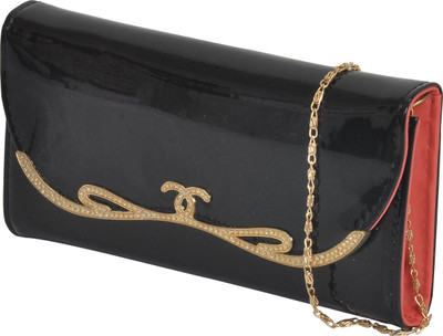 

Pellet Women Black Fabric Wallet(12 Card Slots), Black_906