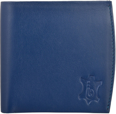 

bi blueice Men Blue Genuine Leather Wallet(7 Card Slots)