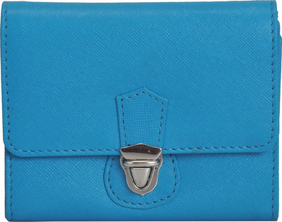 

MANDAVA Women Casual Blue Genuine Leather Wallet(6 Card Slots), Mnd270strq