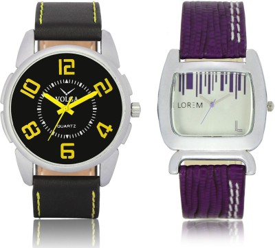 LOREM VL25LR207 New Latest Stylish Designer Leather Belt Attractive Different Combo Watch  - For Men & Women   Watches  (LOREM)