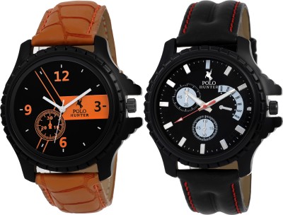 POLO HUNTER PH-2324 Combo Of Two Elegant Watch  - For Men   Watches  (Polo Hunter)