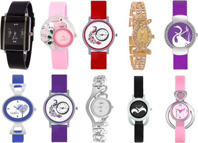 

Keepkart GLORY Stylish Dial Multicolour Combo 667471Designer Latest Watches For Woman And Girls Watch - For Women