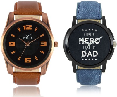 LOREM VL22LR07 New Latest Stylish Designer Leather Belt Attractive Different Combo Watch  - For Men   Watches  (LOREM)