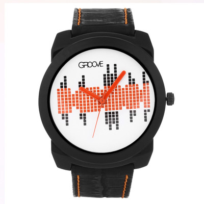 

Groove Roadster Black Colour Watch - For Men