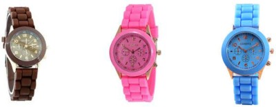 Gubbarey Combo : Trendy Colorful silicon Watches girls Watch  - For Girls   Watches  (GUBBAREY)