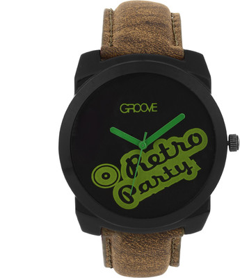 

Groove Lo opus - || Black Colour Watch - For Men