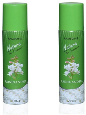 RAMSONS Floral Spray Floral RajniGandha Combo Air Freshener Pack of 2(2 x 250 ml)