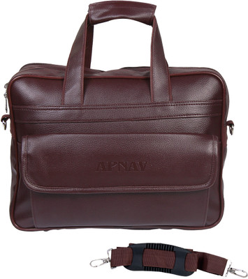 

Apnav 15 inch Laptop Messenger Bag(Brown)
