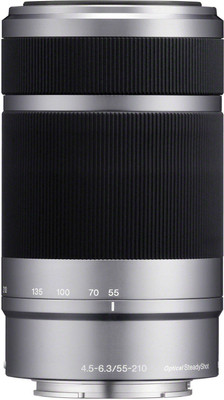 Sony E 55-210mm f/4.5-6.3 OSS E-Mount Silver Lens(Silver, 230 mm)