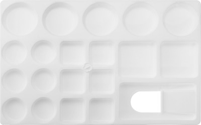 

Kebica Plastic 19 Paint Wells Palettes(Set of 1, White)