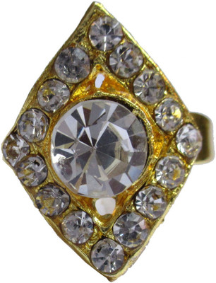 

urfashion Alloy Cubic Zirconia Ring, Gold;silver