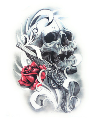 

Gemmas Fashion Skull Gun & Rose(Skull Gun & Rose)