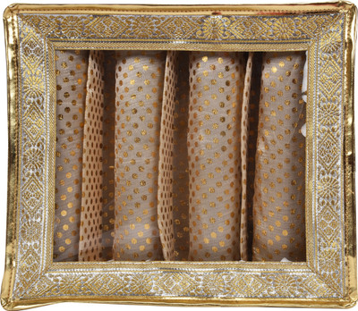 

PSH 4 Rolls Bangle Kit Jewellery Vanity Box(Gold)