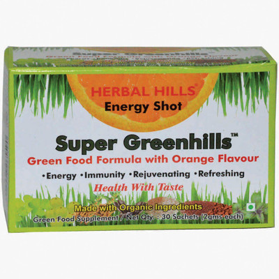 

Herbal Hills Super Greenhills Orange Flavour 2g X 30 Sachets Powder(60 g)
