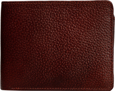 

Exotique Men Brown Genuine Leather Wallet(8 Card Slots)