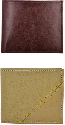 

Exotique Men Multicolor Artificial Leather Wallet(5 Card Slots), Brown;tan