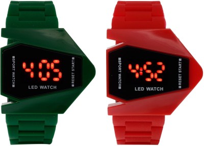 vk sales Green And Red Rocket Watch  - For Boys   Watches  (vk sales)