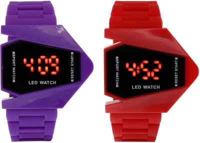 vk sales Purple And Red Color Rocket Watch  - For Boys   Watches  (vk sales)