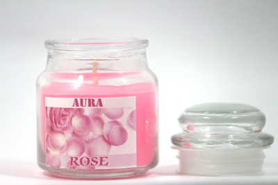 

AuraDecor 2 Jar Candles Candle(White, Pack of 2)