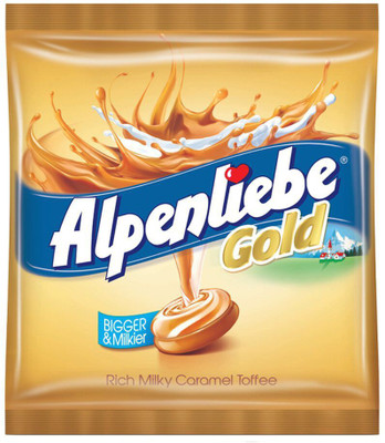 

Alpenliebe Gold Candy, 100 pieces pouch, Set of 2 pouches (340g Each) Rich Milky Caramel Toffee(Pack of 2)