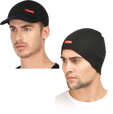 FabSeasons Solid Sports/Regular Cap Cap(Pack of 2)