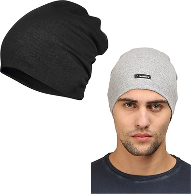 FabSeasons Solid Beanie Cap(Pack of 2)