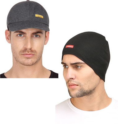 FabSeasons Solid Sports/Regular Cap Cap(Pack of 2)