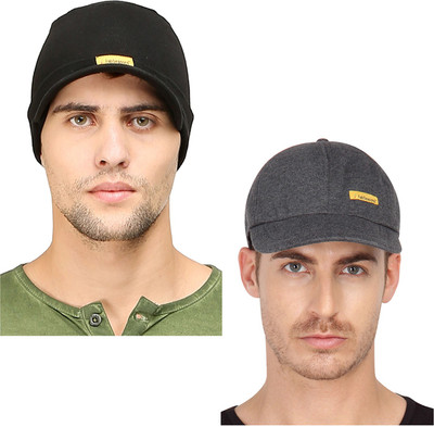 FabSeasons Solid Sports/Regular Cap Cap(Pack of 2)