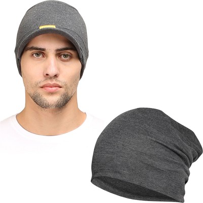 FabSeasons Solid Beanie Cap(Pack of 2)