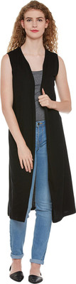 Chill Winston Women No Closure Solid Cardigan
