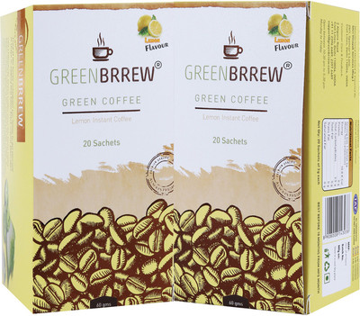 GreenBrrew Lemon Green Instant Coffee(2 x 30 g, Green Coffee Flavoured)