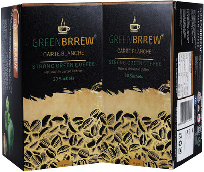 

GreenBrrew Strong Green Instant Coffee 60 g(Pack of 2, Green Coffee Flavoured)