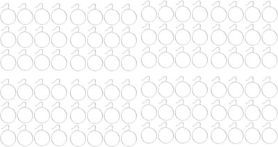 

Smart Shophar Curtain Ring with Hook(Silver)