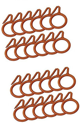 

Smart Shophar Curtain Ring with Hook(Brown)