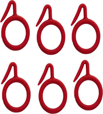 

Smart Shophar Curtain Ring with Hook(Red)