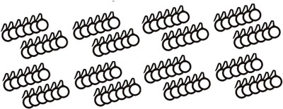 

Smart Shophar Curtain Ring with Hook(Black)