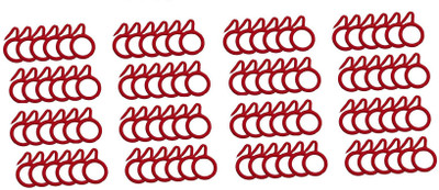 

Smart Shophar Curtain Ring with Hook(Red)