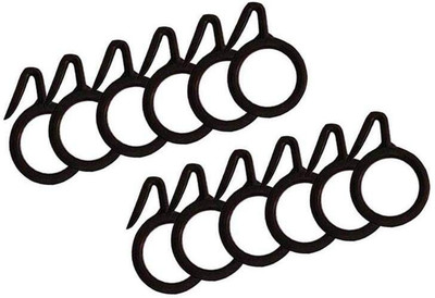 

Smart Shophar Curtain Ring with Hook(Black)
