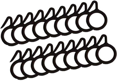 

Smart Shophar Curtain Ring with Hook(Black)