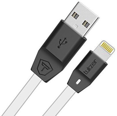 

Tukzer Apple MFI Certified 8 Pin Lightning to USB 2.4A Lightning Cable(White)