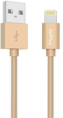 

AirPlus Apple MFI Certified 8 Pin Lightning to USB 2.4 Amp Lightning Cable(All Smartphones, Tablets and MP3 player, Gold, Sync and Charge Cable)