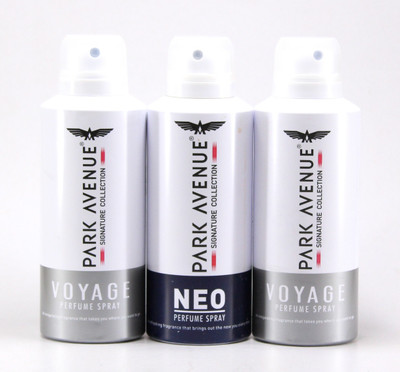 

Park Avenue Voyage and Neo Super Saver Pack Deodorant Spray - For Men(300 g, Pack of 3)