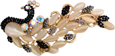 

Mansiyaorange Designer Latest Stone Fancy Hair Clip(Black)