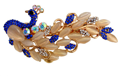 

Mansiyaorange Designer Latest Stone Fancy Hair Clip(Blue)
