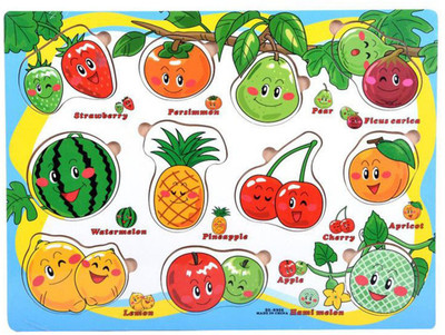 

Munchkinz Learning Fruits Puzzle Board(Multicolor)