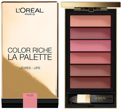 

L'Oreal Paris color riche LA PALETTE lips NUde(multicolor)