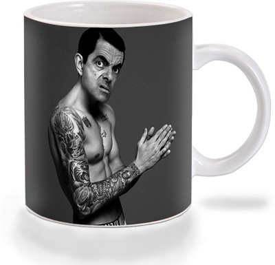 

Mooch Wale Mr Bean Calvin Klein Ceramic Mug(325 ml), Multicolor