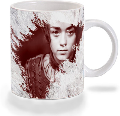 

Mooch Wale Game Of Thrones Arya Stark Blood Wolf Ceramic Mug(325 ml), Multicolor